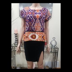 Forever 21 Tribal Print Blouse - Size Medium